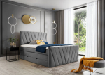 Lova NORE Candice Nube 04, 160x200 cm, pilka