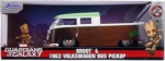 Metalo "volkswagen T1 Pickup" modelis su "groot" figūrėle, 1:24