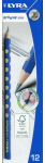 Pie&scaron;tukas - Lyra - L1760100 - 12 vnt. dėžutė - Grafitas HB - Ergonomi&scaron;kas 7mm