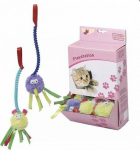 Žaislas katėms Ebi Pūkuotas kamuoliukas, 7.6 cm, įvairių spalvų