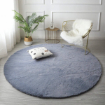 Apvalus kilimas Rabbit Strado 150x150, sidabrinis