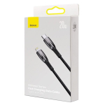 Greito įkrovimo kabelis iPhone USB-C - Lightning 480Mb/s PD 20W 2m juodas