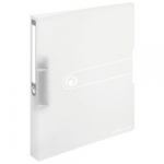 Segregator A4, 2 žiedai, 4 cm, baltas, permatomas