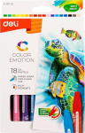"Color Emotion" aliejinės pastelės 18 spalvų Deli
