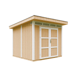 Premium kokybės sodo namelis Timbela M903A, 237 x 279 x 294 cm, su dažų rinkiniu Harvest Honey