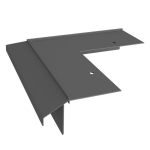 Karnizo profilis Renoplast K10R dervos grindys, i&scaron;orinis kampas 90&deg;, rudas