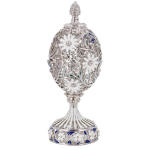 Faberge stiliaus raižytas kiau&scaron;inis su gėlėmis ir drugeliais
