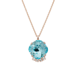 Kaklo papuo&scaron;alas moterims Diamond Sky "Crete (Aqua Bohemica)" su Preciosa&trade; kristalais DS01K617