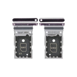 SIM kortelės laikiklis Samsung S911 / S916 S23 / S23 Plus Dual Lavender originalus (service pack)