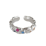 Sidabrinis žiedas moterims Sidabra Jewelry Color R0383