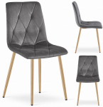 Kėdė Leobert Libra, pilka/ruda