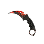 Mokomasis peilis CS:GO Karambit, raudonas