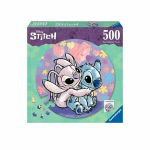 Round puzzle 500 pieces Stitch - 10 year olds - Ravensburger - Disney - 17581