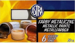 Astra Metalinės Dekoratyvinės Dažų Rinkinys, 6 Spalvos x 10 ml