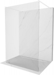 Walk-in du&scaron;o sienelė Mexen Kioto, White, skaidrus stiklas, 105 x 200 cm