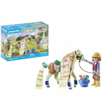 PLAYMOBIL 71639 Ellie su arkliu, Vandens krioklių arkliai, 33 dalys, Nuo 4 metų