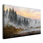 Reprodukcija Tapyba Tapyba ant drobės gyvenamajame kambaryje Peizažas ryte 60x90cm