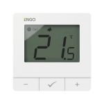 Engo E25 Zigbee vir&scaron;tinkinis termostatas 230V, baltas, Balta