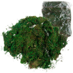 Dirbtinės samanos dekoracijoms, žalios, 1 kg