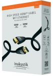 Kabelis HDMI-HDMI ki&scaron;tukai 0.75m (HDMI 2.0) juodas, inakustik STAR