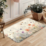 Spalvingas virtuvės kilimėlis gėlėmis, 45cm*75cm