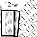 Blizgios dekoratyvinės blakstienos, 12 mm