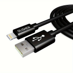 Nailoninis Lightning USB laidas, Juoda