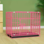 Sulankstoma metalinė &scaron;unų dėžė su pertvara ir padėklu., Rožinis