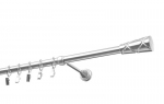 Viengubas karnizas 19mm OLIMP, 180 cm, nerūdijančio plieno