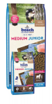 Bosch Petfood Medium Junior High Premium vidutinių veislių &scaron;uniukams, 15 kg+2 kg