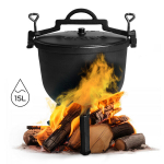 Ketaus katilas, 15L, medžioklės puodas, židinys, MultiGarden grilis