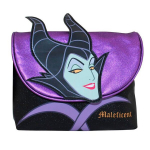 Tualetinė kosmetinė - Cerda - Disney piktadariai - Malefica - Juoda/Violetinė - Lanksti - Zipinė