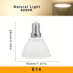 10vnt LED Prožektoriai GU10 MR16 E27 E14 12W ,  Natūrali &scaron;viesa 4000K