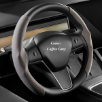 1 Komplektas Suede Vairaračio Užvalkalas Tesla Model 3 Y , Pilka