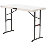 Sulankstomas stalas - LIFETIME - Standartinis - 122 x 86 x 61 cm - Kreminė spalva - Plastikinė derva