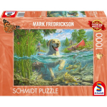 Dėlionė 1000 detalių: Markas Fredricksonas &bdquo;labradorai žvejyboje&ldquo;