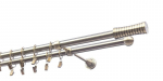 Dvigubas karnizas metalinis 19 mm + 19 mm OLIMP, 300 cm, antika