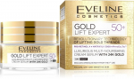 Prabangus drėkinamasis veido kremas Eveline Gold Lift Expert 50+ 50 ml