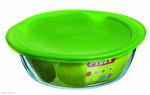 Pyrex kar&scaron;čiui atsparus indas su dangčiu Cook & Store green, 20 cm