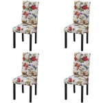 Valgomojo kėdės, gėlių dizainas, mediena