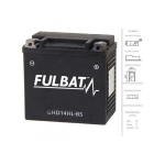 Akumuliatorius FULBAT GHD14HL-BS, 14 Ah 12V