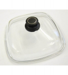AMT Gastroguss stiklinis dangtis su rankena, 28x28 cm
