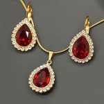 Papuo&scaron;alų rinkinys moterims su Swarovski kristalais DiamondSky celestial drop