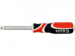 Galvučių rankena galvutėms ir antgaliams 1/4" CrV 50BV30 150mm YT-1427 YATO