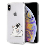 Telefono dėklas Karl Lagerfeld KLHCI65CFNRC iPhone Xs Max hardcase transparent Choupette Fun