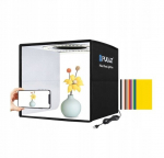 Fotografinė palapinė be &scaron;e&scaron;ėlių 25cm Puluz skirta produktų fotografavimui Led 5500K Puluz