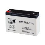 MWPower akumuliatorius MWS 6V 12Ah F1(187) AGM, 5 metai