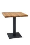 Stalas Signal Meble Puro-II, 70 cm, juodos/ąžuolo spalvos