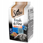 Sheba Fresh & Fine katėms su tunu ir menke, 6x50 g