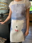 Lininė prijuostė &bdquo;Me&scaron;kutis&ldquo;